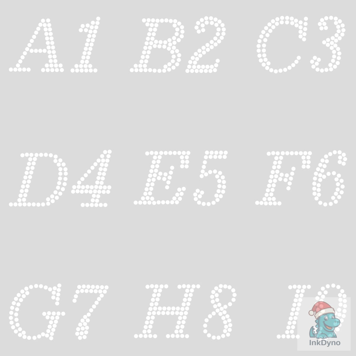Alphabet Letter Rhinestone Design
