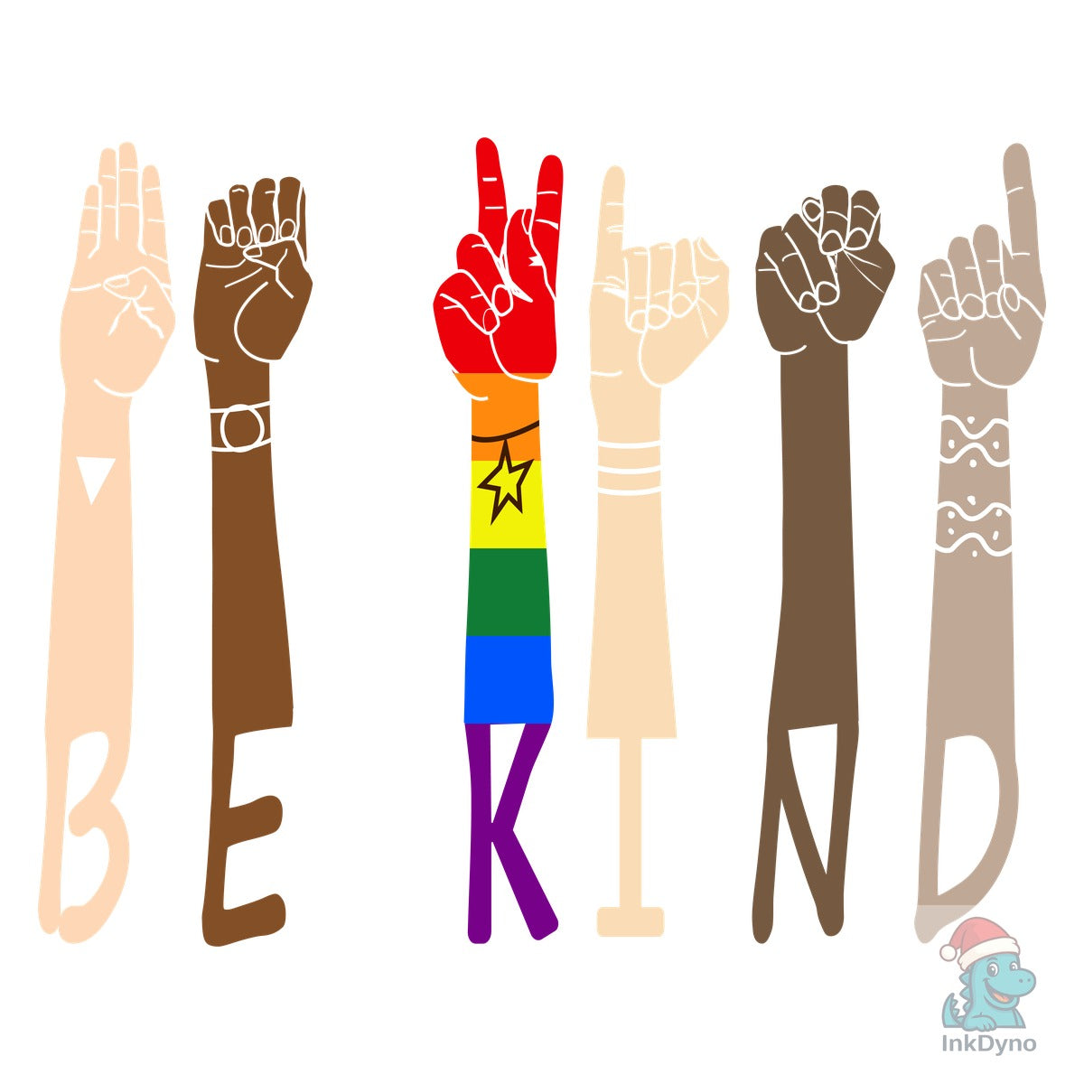 Be Kind ASL T Shirt Design 7