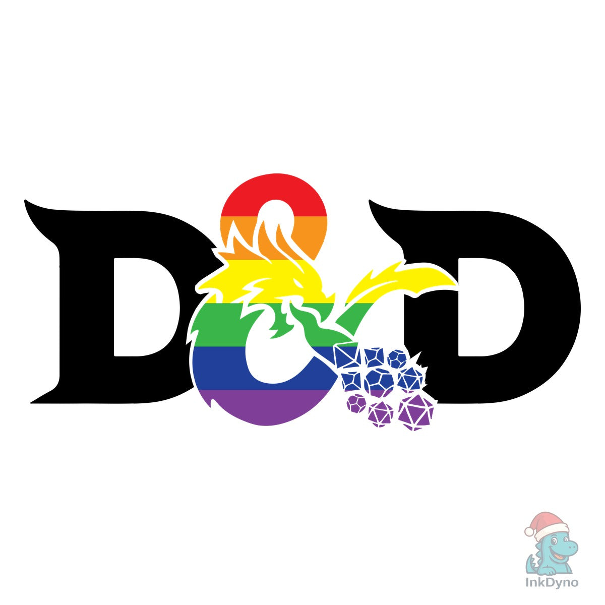 DnD Logo Rainbow Tshirt Design