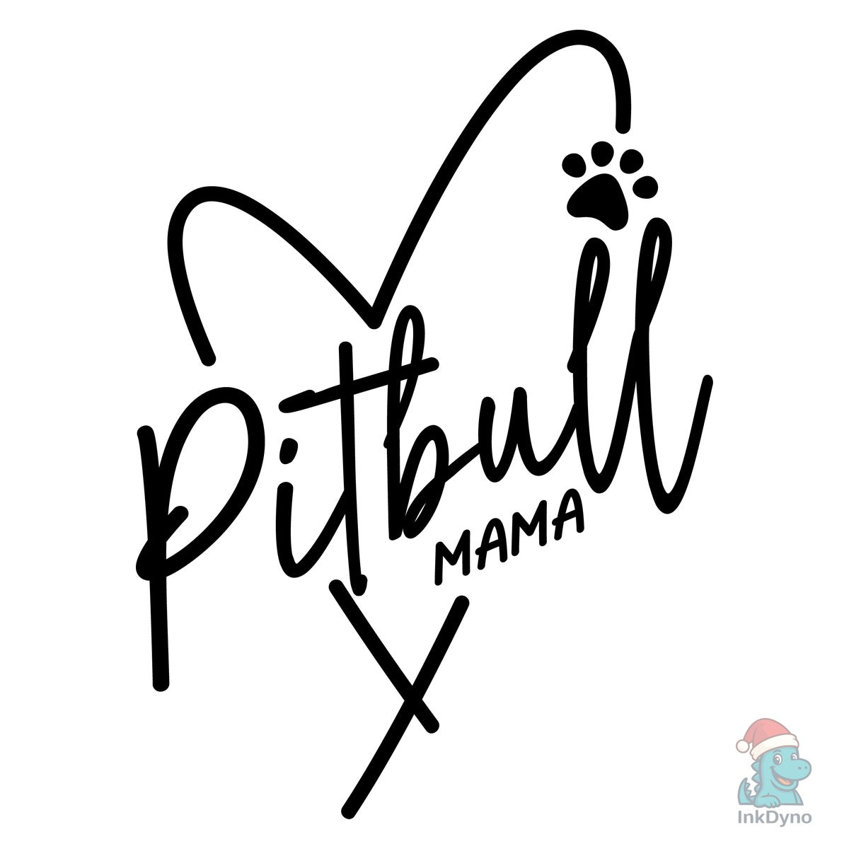 Pitbull Mama Dog Lover Sublimation