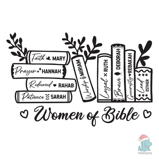 Women of the Bible Book Stack - DTF Transfer