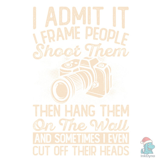 Camera Photography T-shirt Design - DTF Transfer