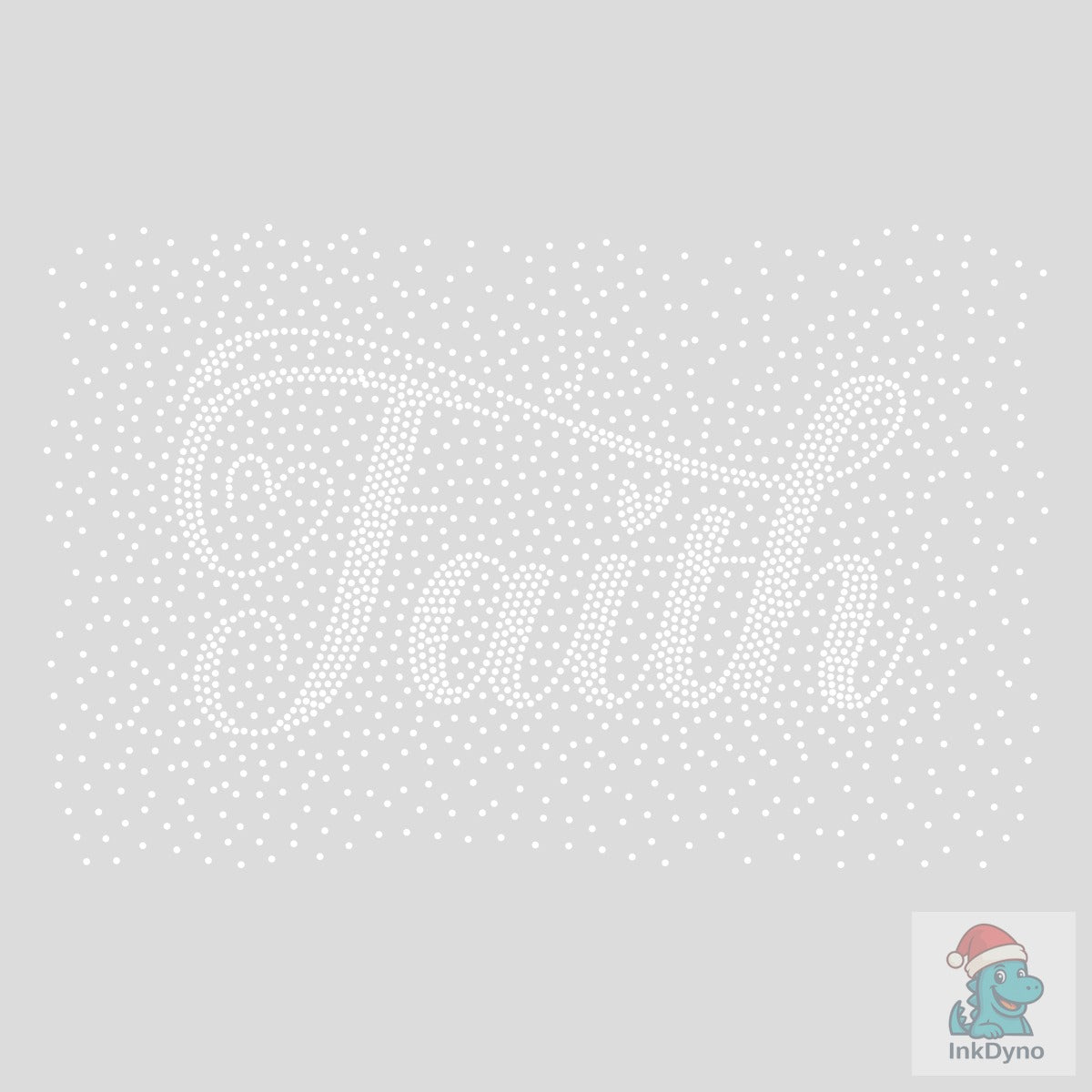 Faith Rhinestone Template White Color