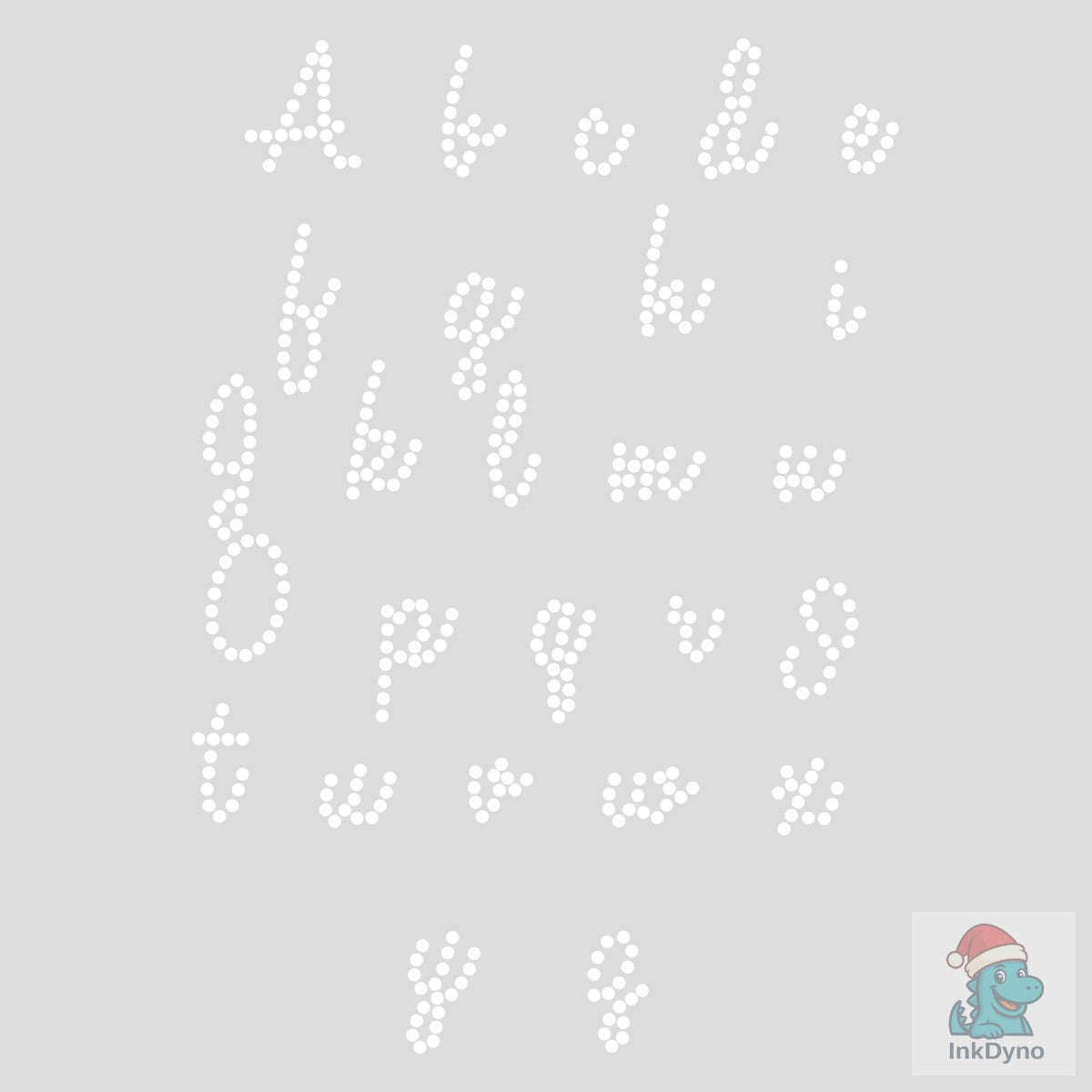 Letter Alphabet Font Rhinestone Design