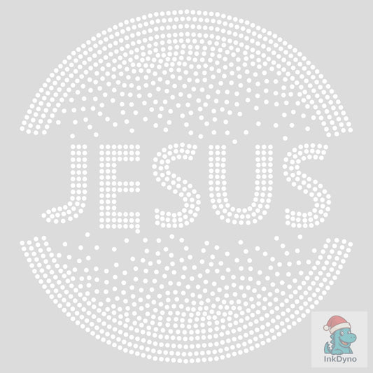 Jesus Rhinestone Design - DTF Transfer