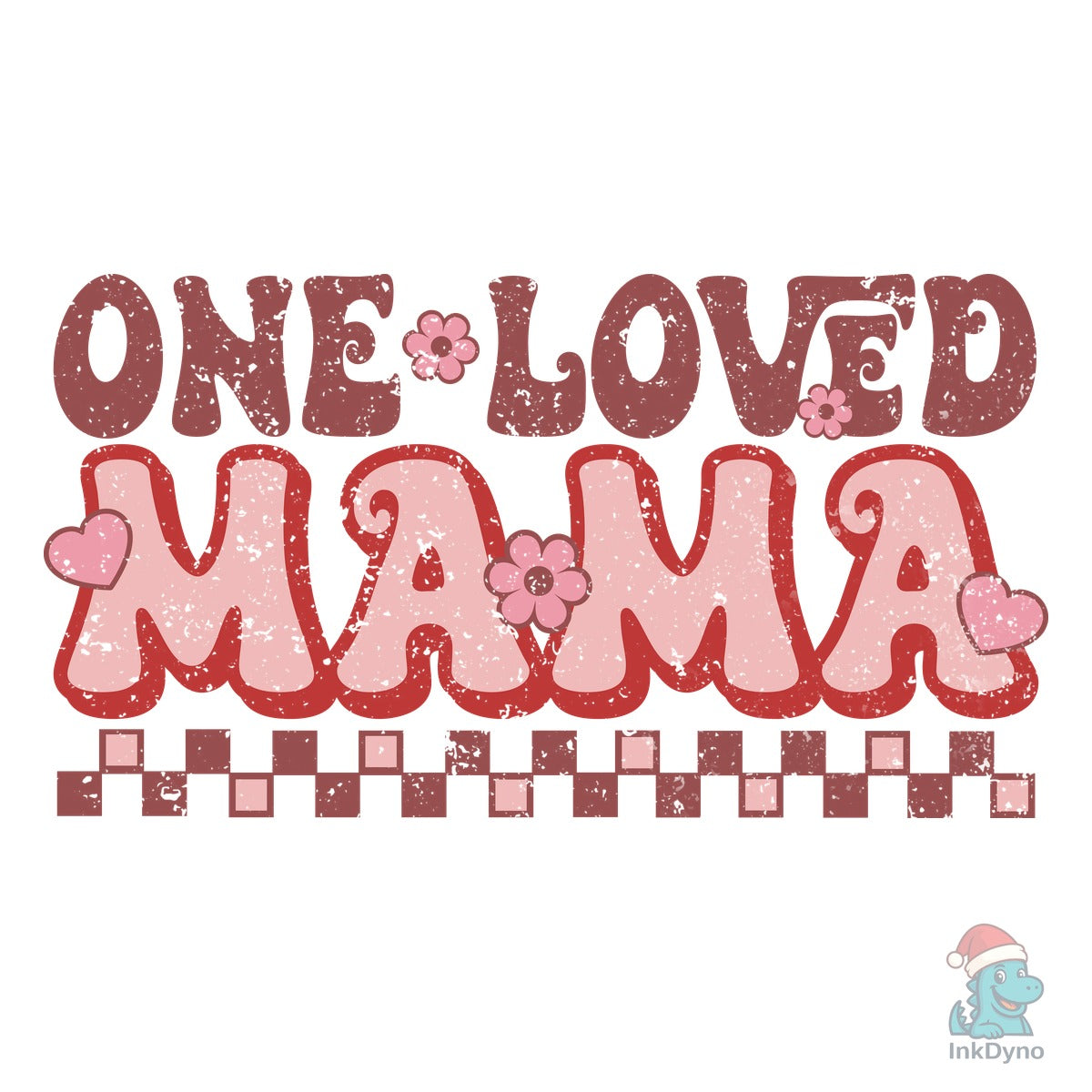 One Loved Mama Mom Retro Valentine