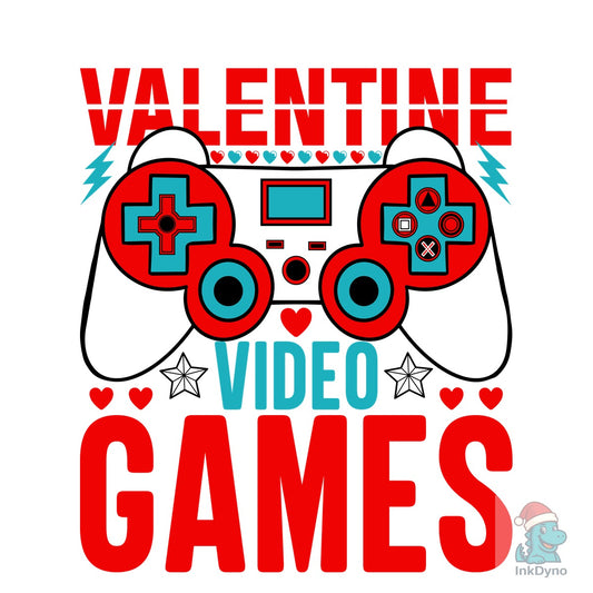 V is for Video Games T-Shirt Design - DTF Transfer