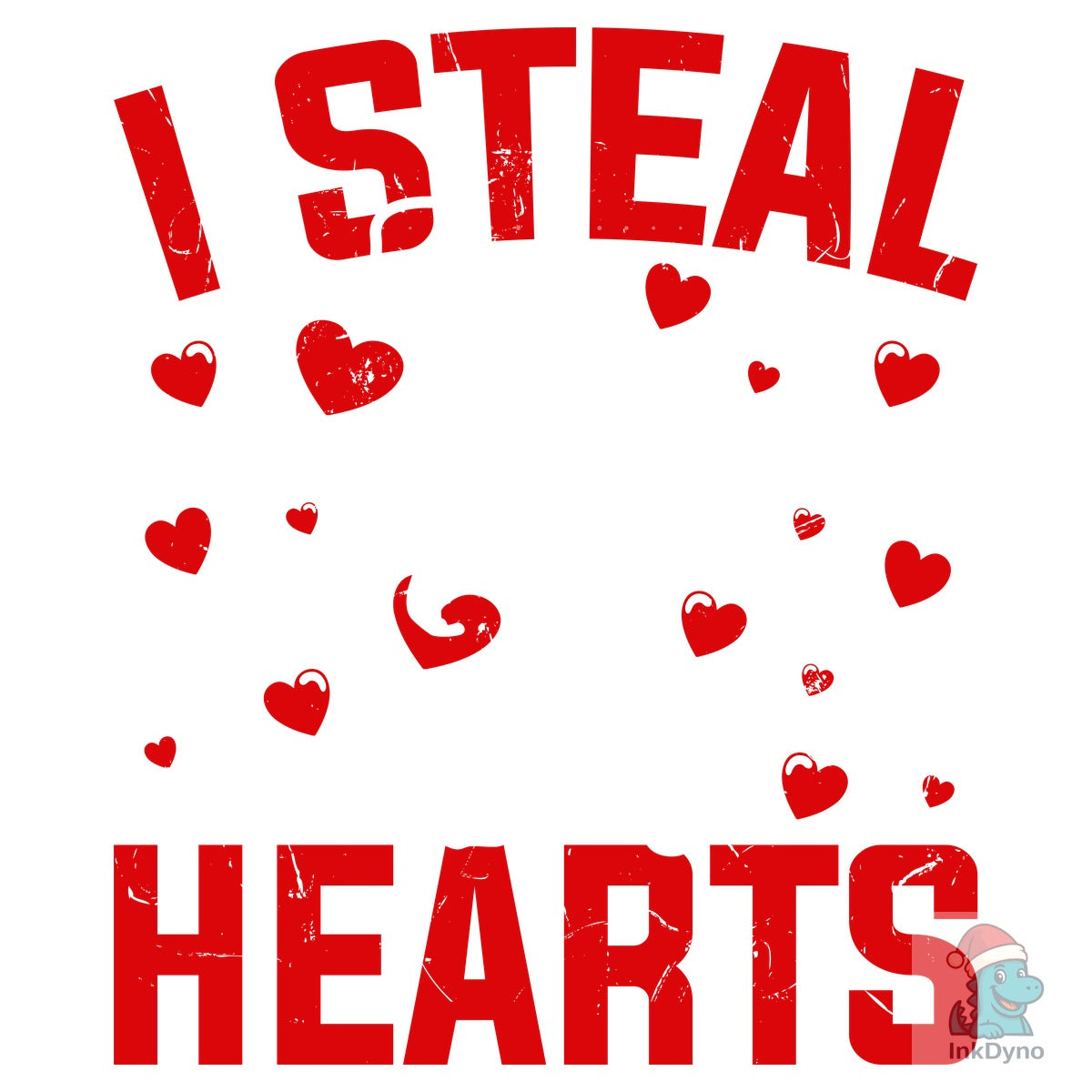 Valentine's Day Bigfoot I Steal Hearts