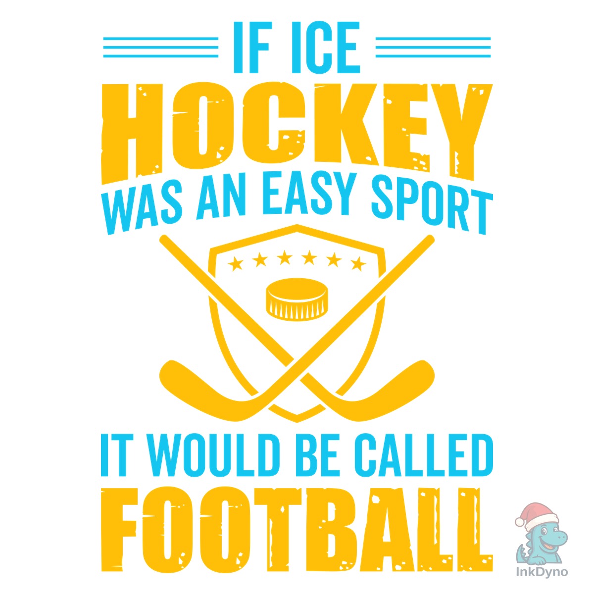 Ice Hockey T-shirt Design Vector