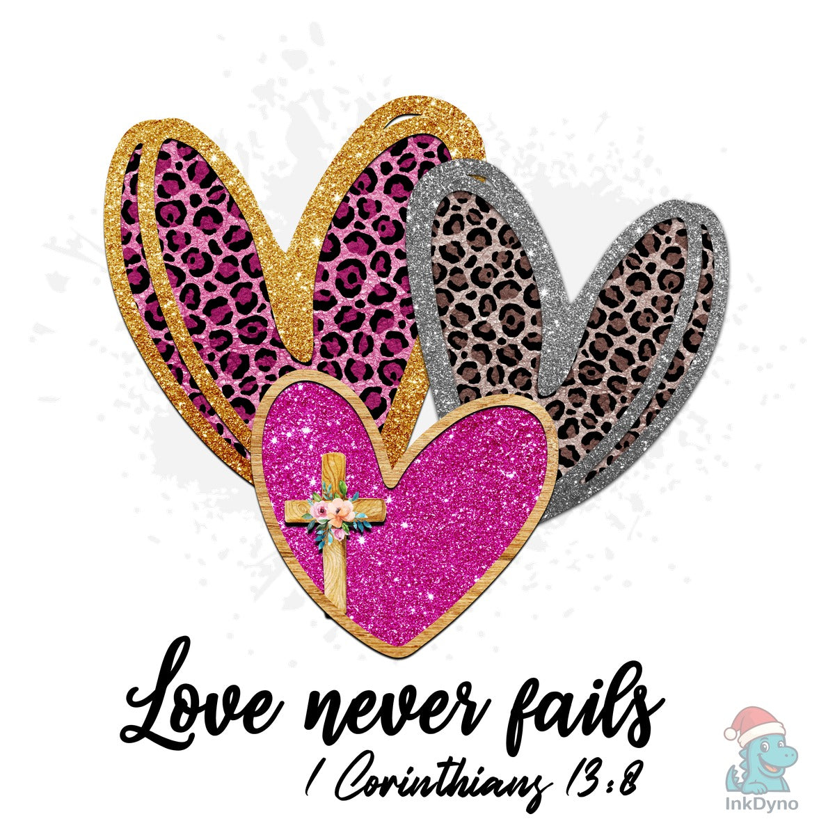 Love Never Fails Leopard Sublimation