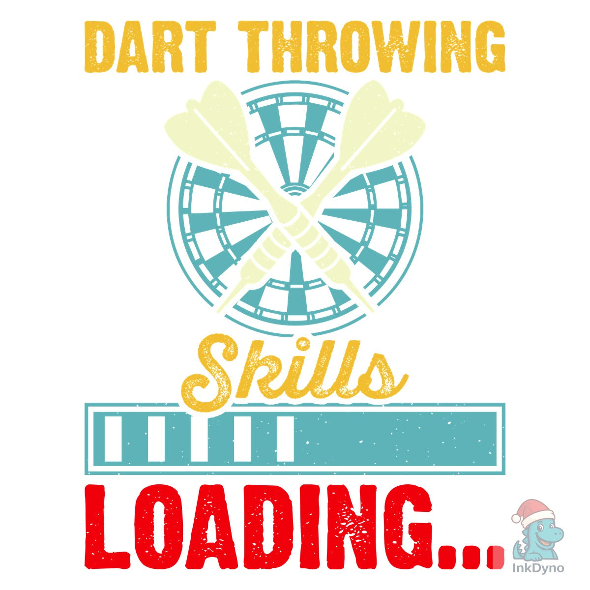 Vintage Dart Throwing T-Shirt Design