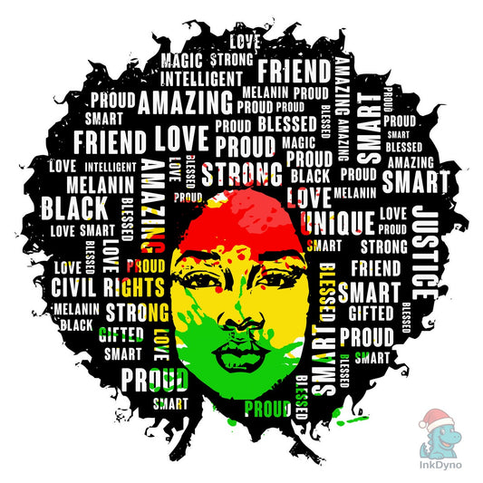 Black History Afro Woman Design - DTF Transfer