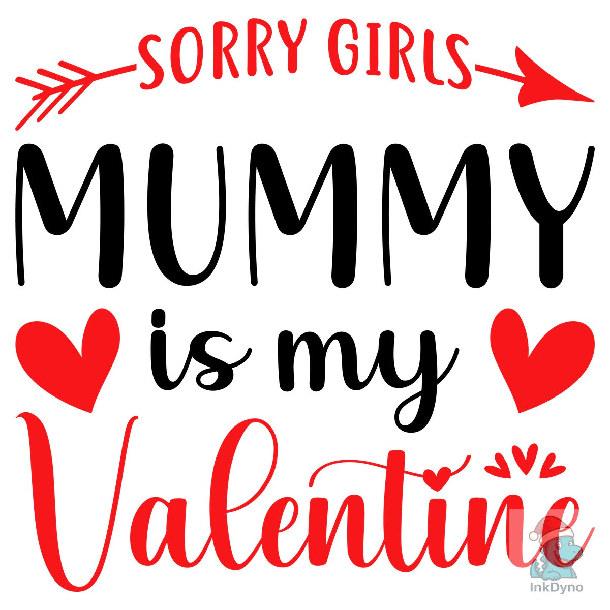 Mummy Valentine's Day T-shirt Design