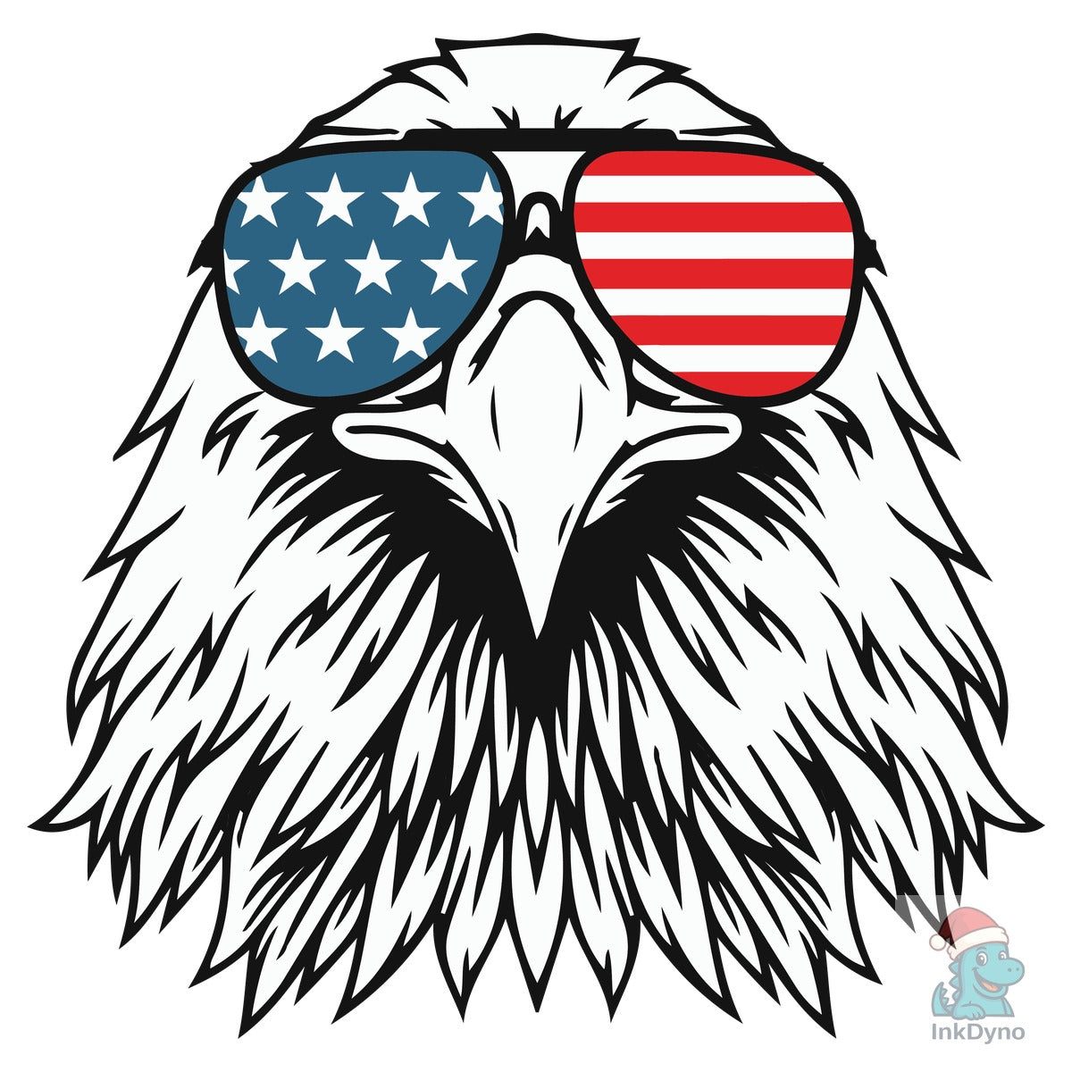Patriotic Eagle USA Flag 4th of July