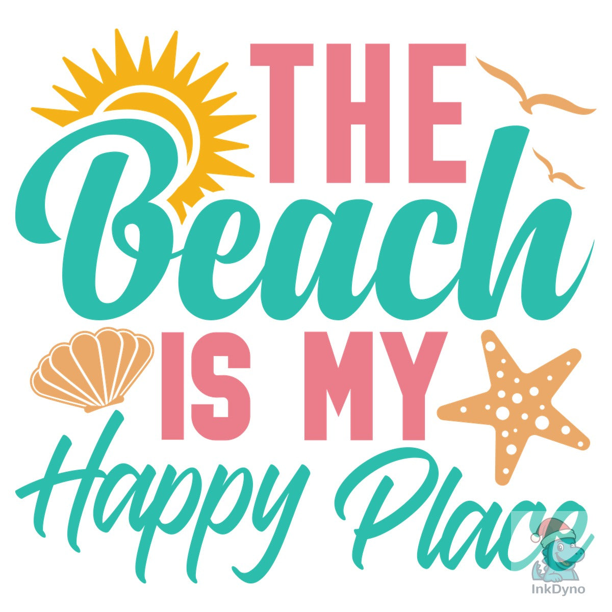 The Beach is My Happy Place Cut File