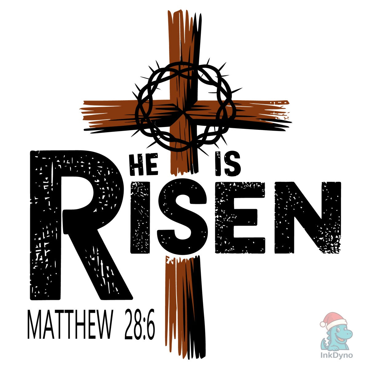 He is Risen Cross Scripture