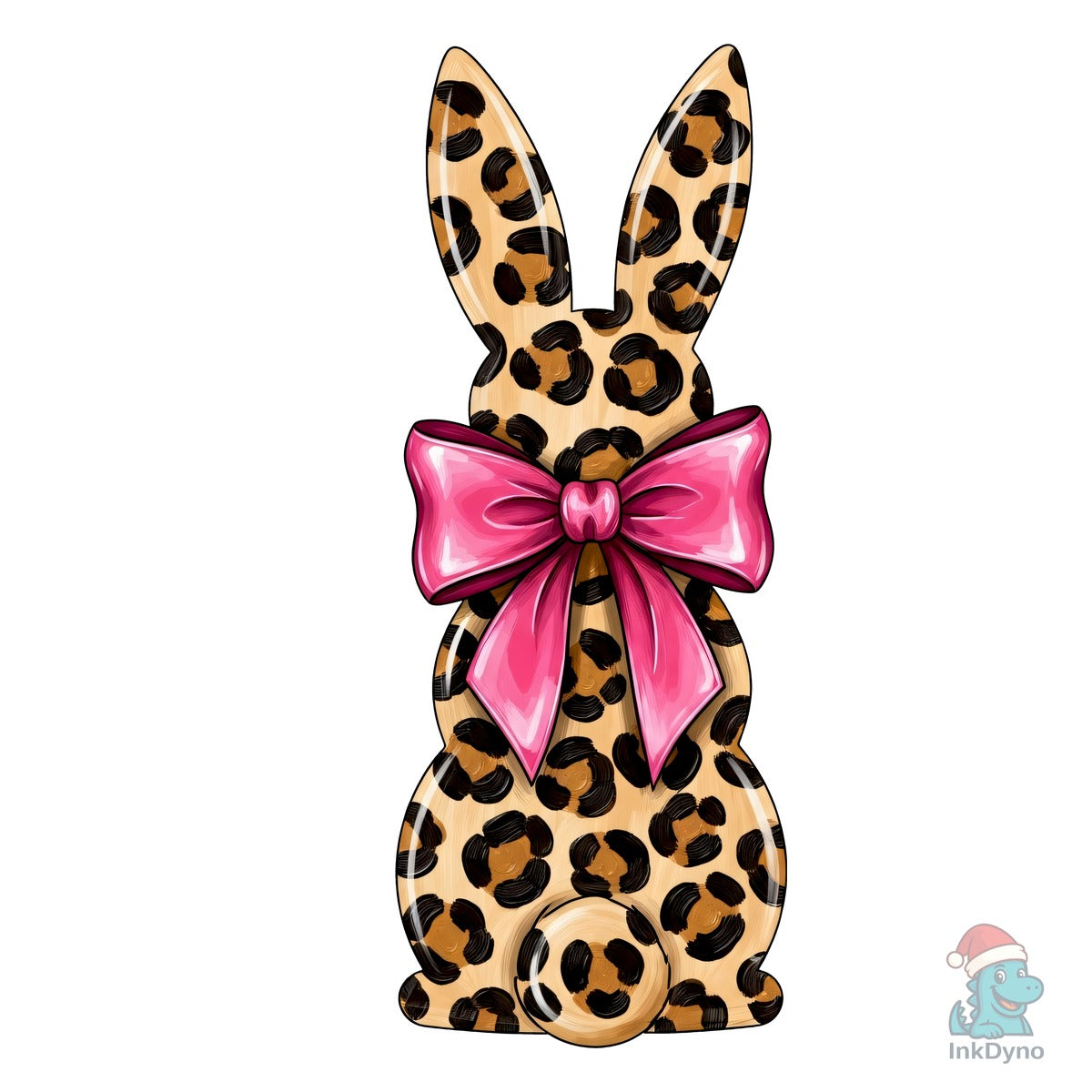 Leopard Print Coquette Easter Bunny