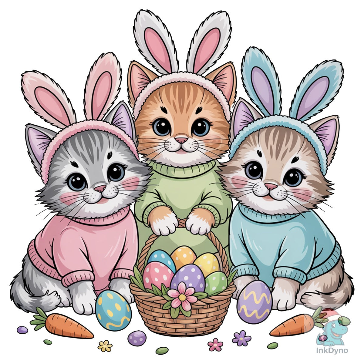 Easter Bunny Hand-Painted Bunny