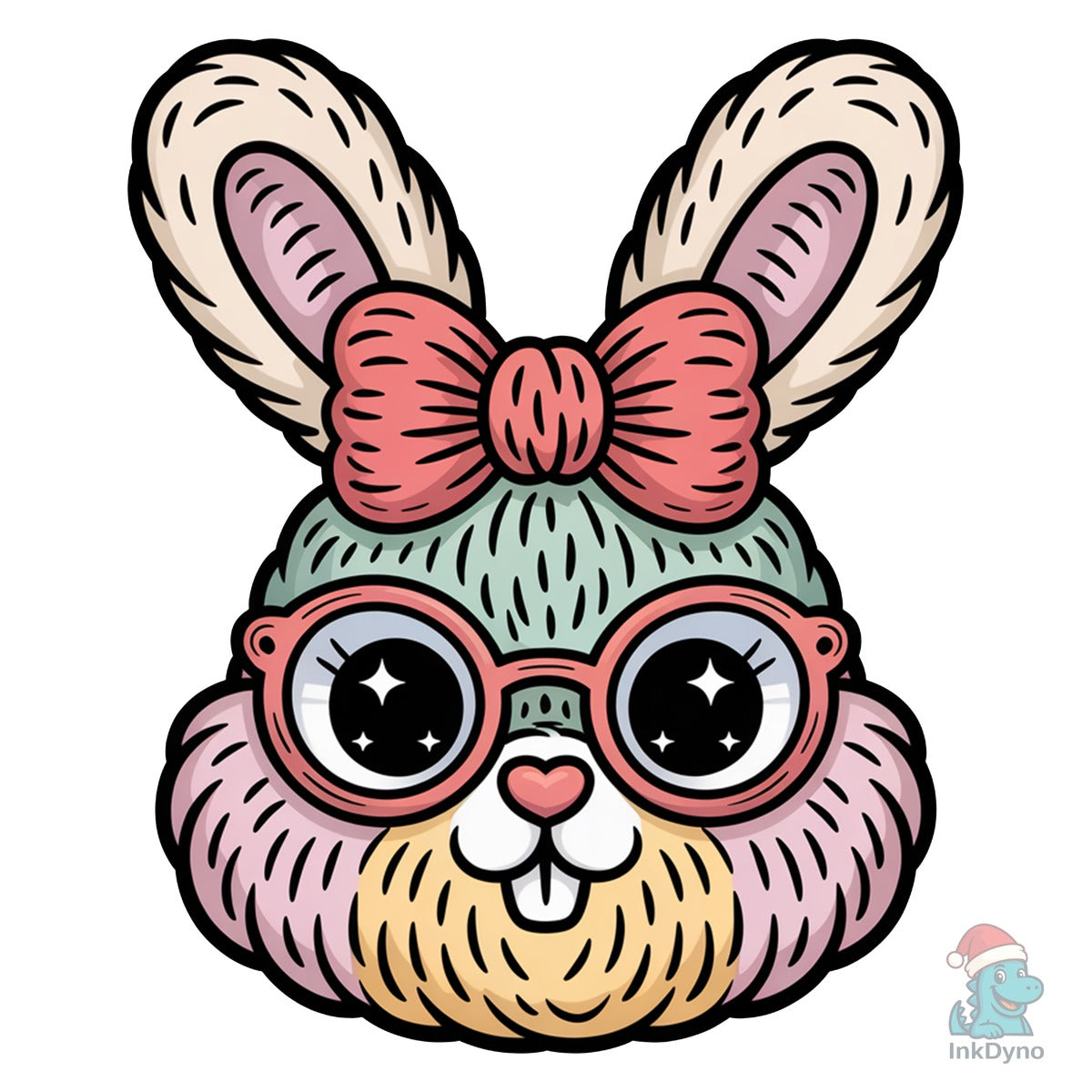 Easter Bunny Cute Bunny Faux Yarn