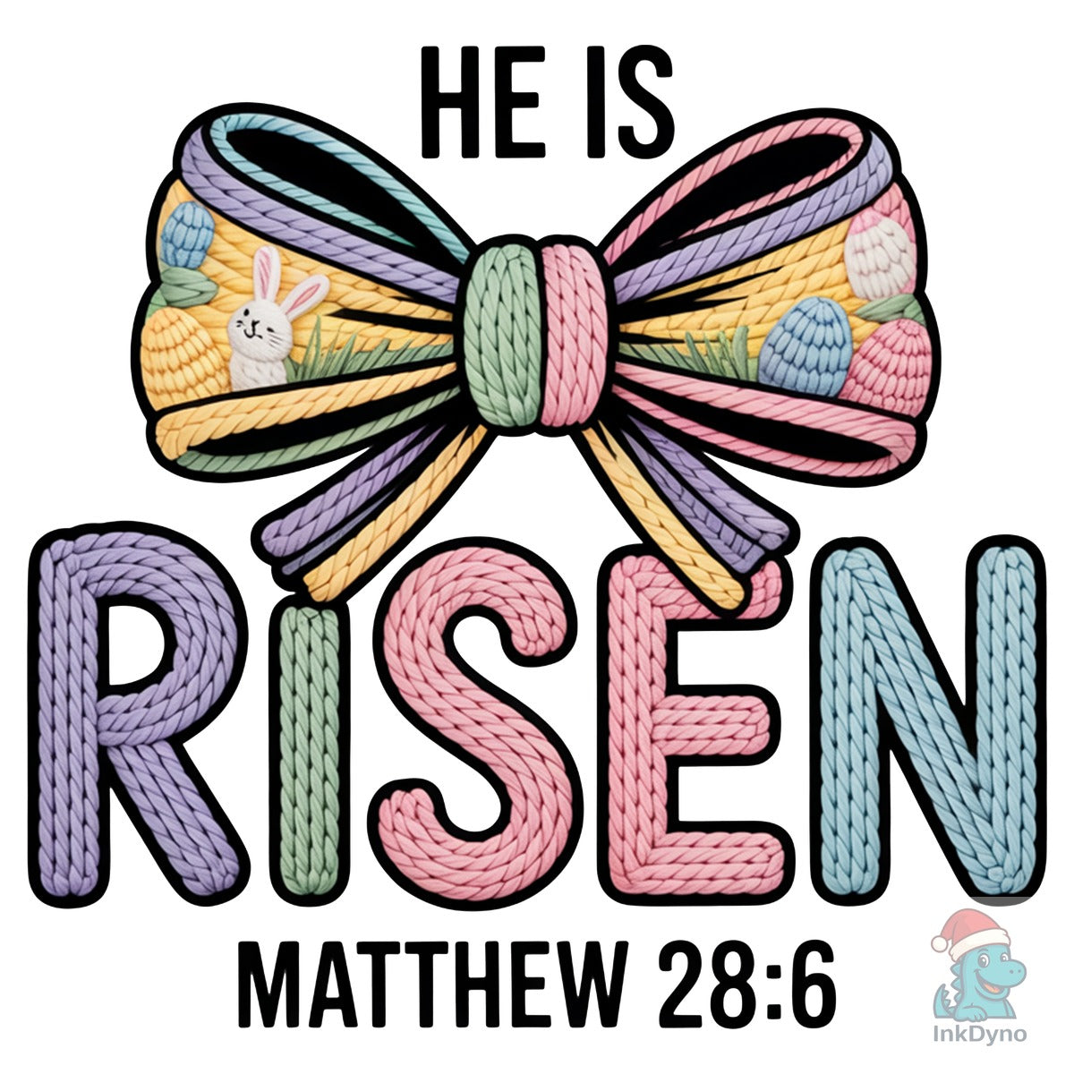 He is Risen Coquette Faux Christian
