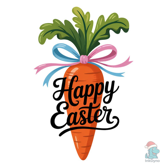 Retro Happy Easter Carrot Coquette - DTF Transfer