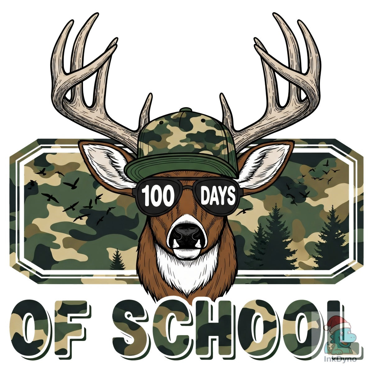 Camo Bucked' 100 Days of School