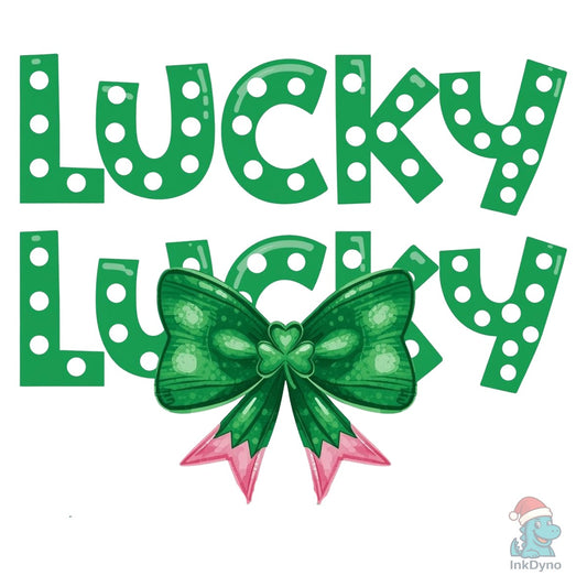 St. Patrick's Day Lucky Coquette Bow - DTF Transfer