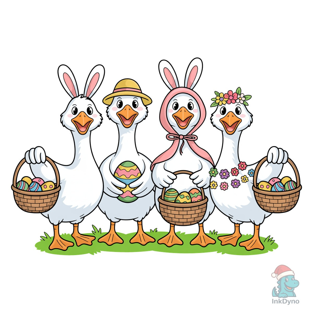 Easter Goose Easter Bunny Goose