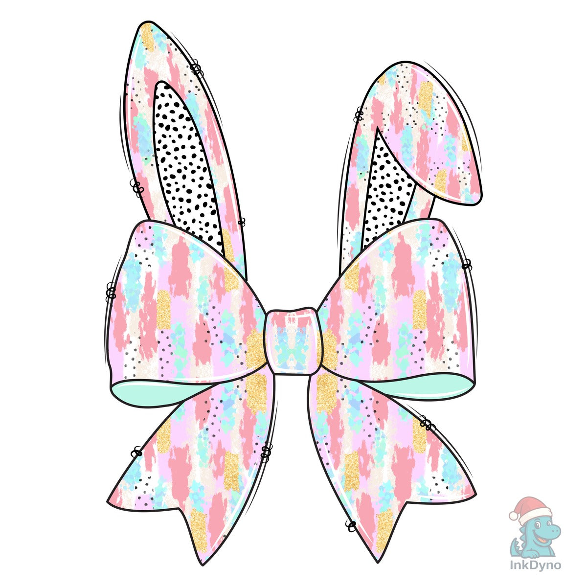 Easter Pastel Bunny Bow