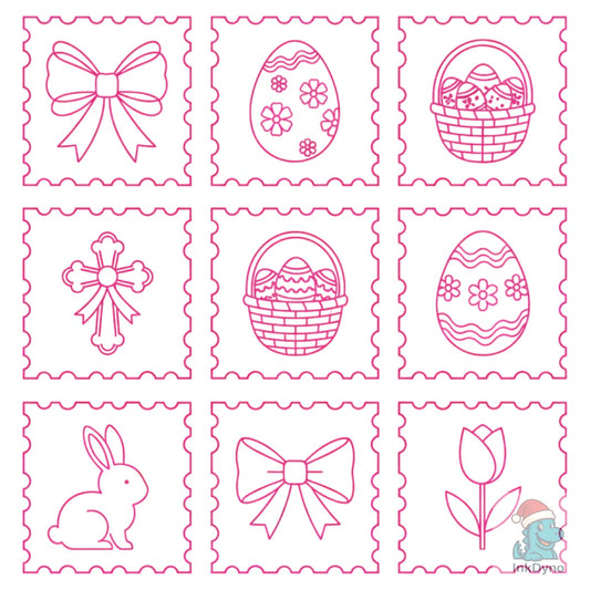 Easter Stamp Collection Sublimation - DTF Transfer