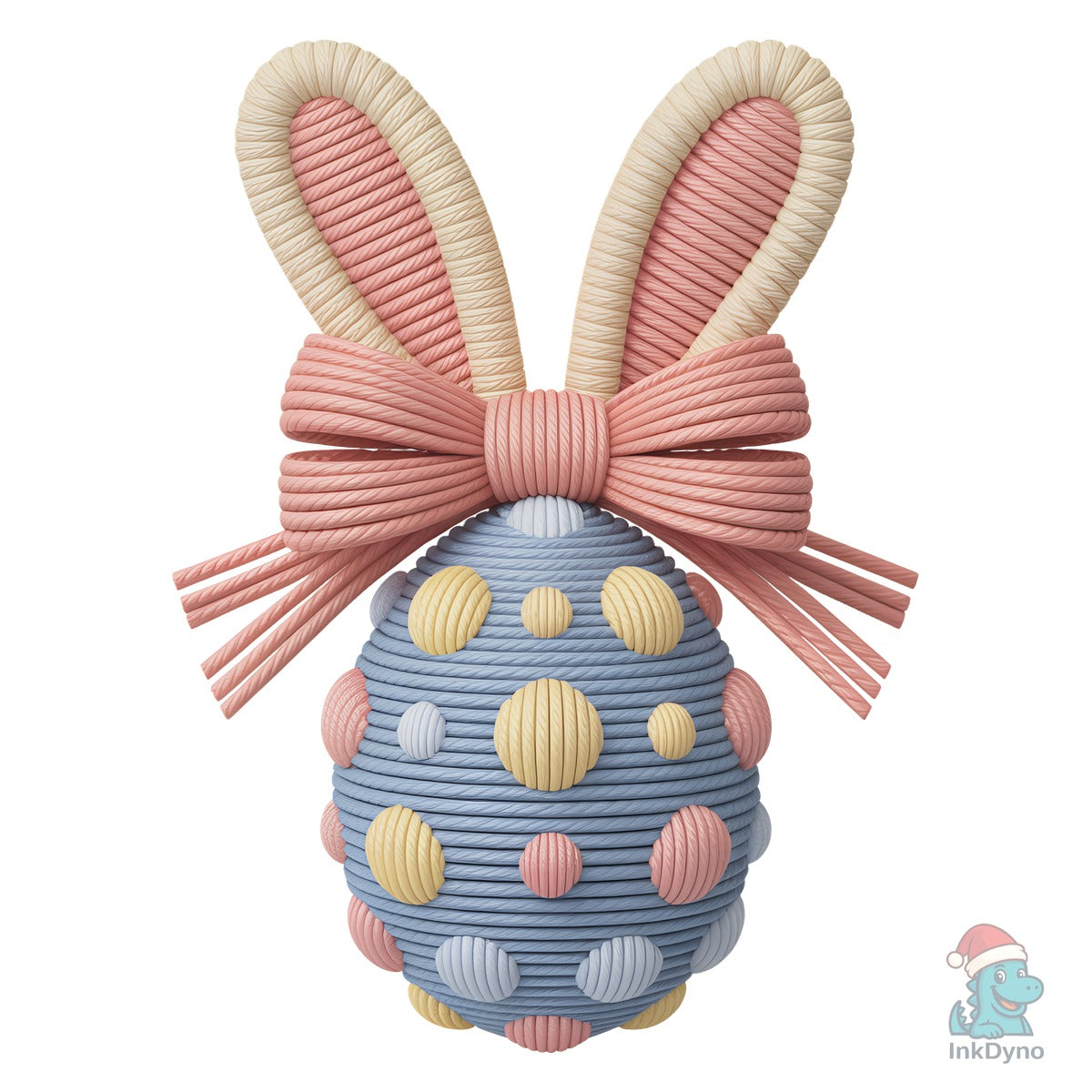 Yarn Crochet Easter Bunny Egg