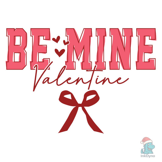 Love Be Mine Valentine Coquette Bow - DTF Transfer