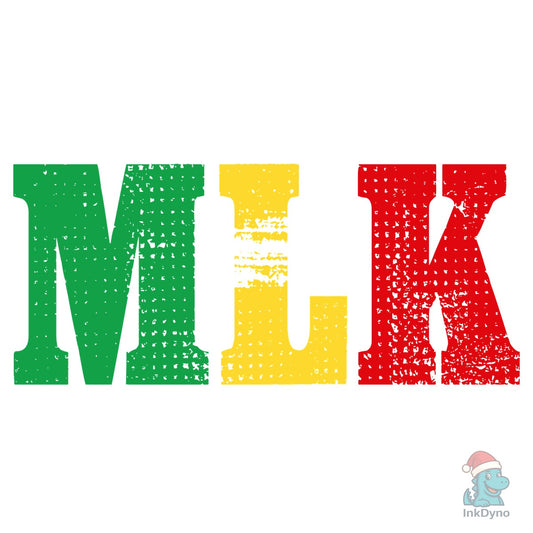 MLK Martin Luther King Black - DTF Transfer