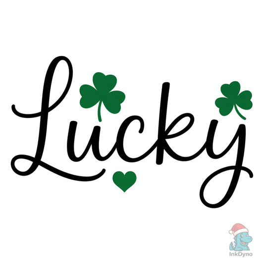 Shamrock Heart Minimal St Patrick's - DTF Transfer