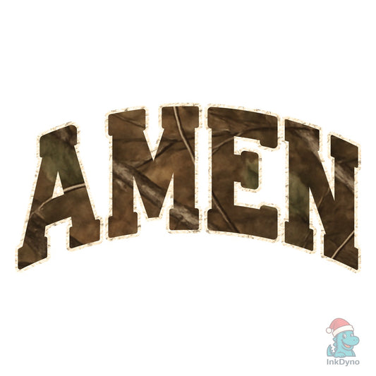 Amen Camo Christian - DTF Transfer
