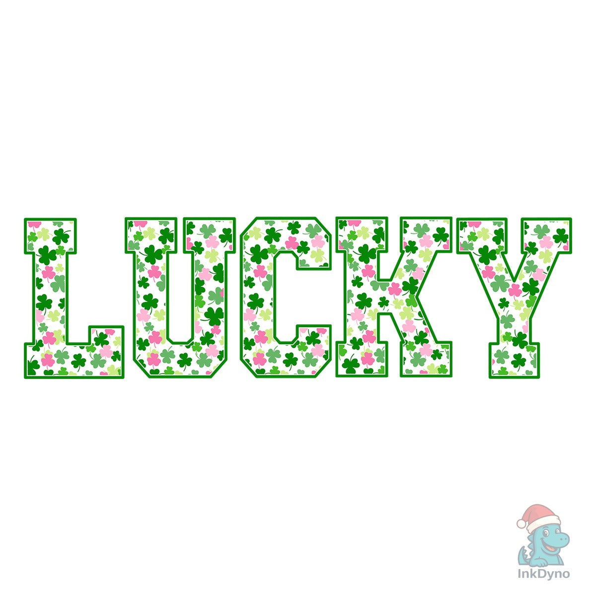 Lucky St Patrick's Day Pink Shamrock