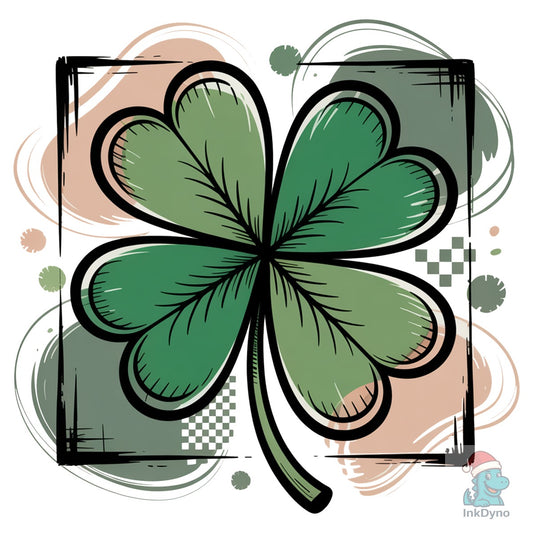 Preppy St Patrick's Day Shamrock - DTF Transfer