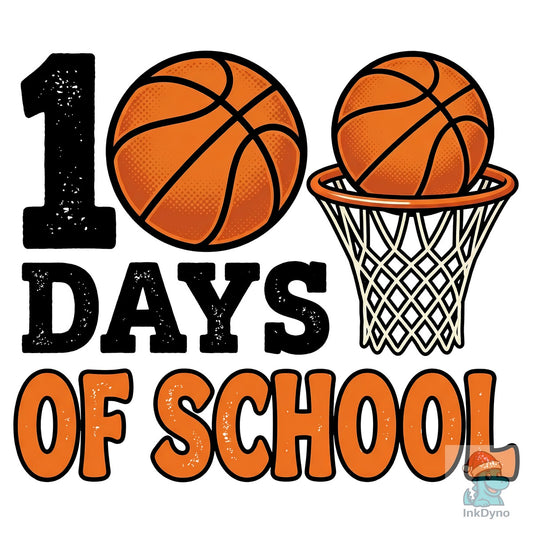 Basketball 100 Days of School - DTF Transfer
