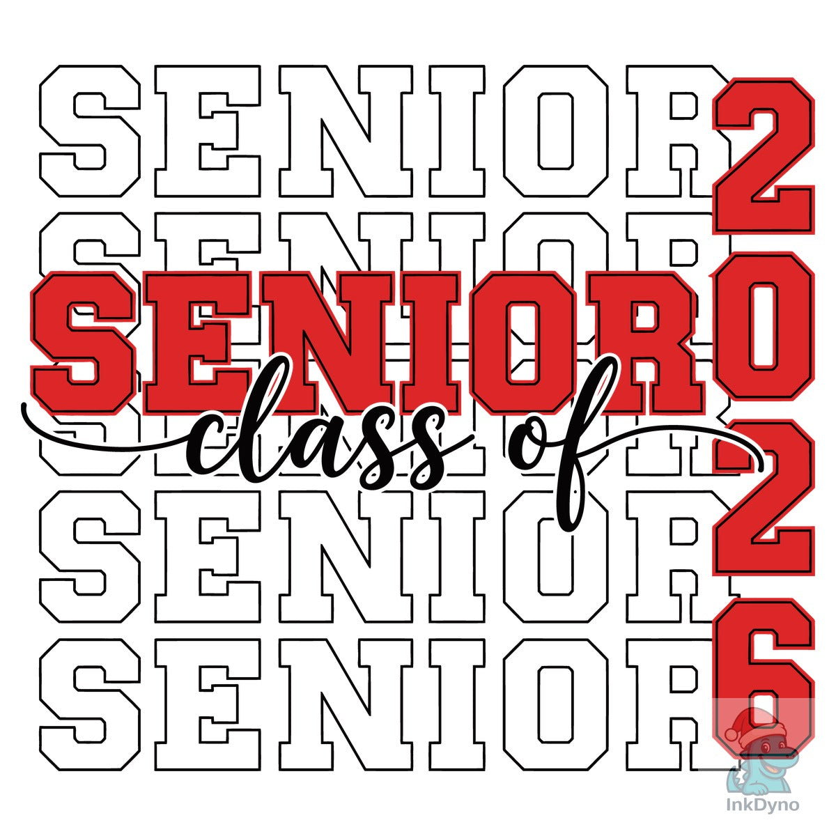 Bold Repeating Senior 2026 Design