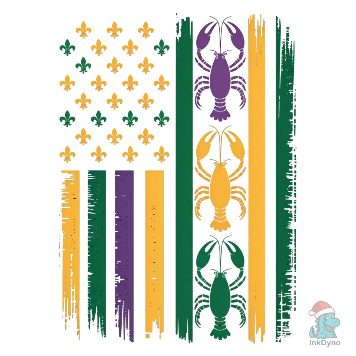 Mardi Gras Lobster Flag