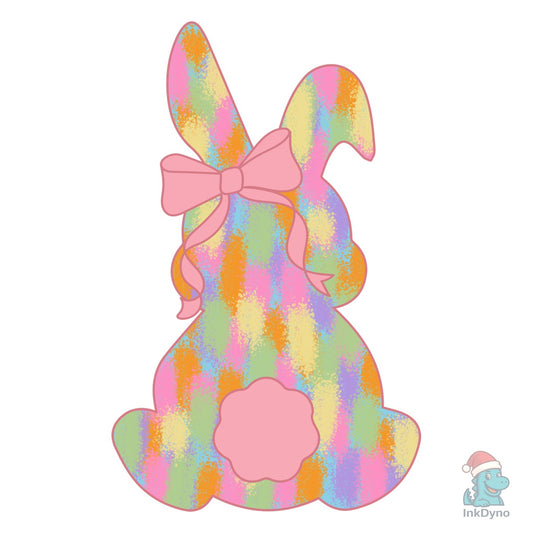 Pastel Easter Bunny Silhouette - DTF Transfer