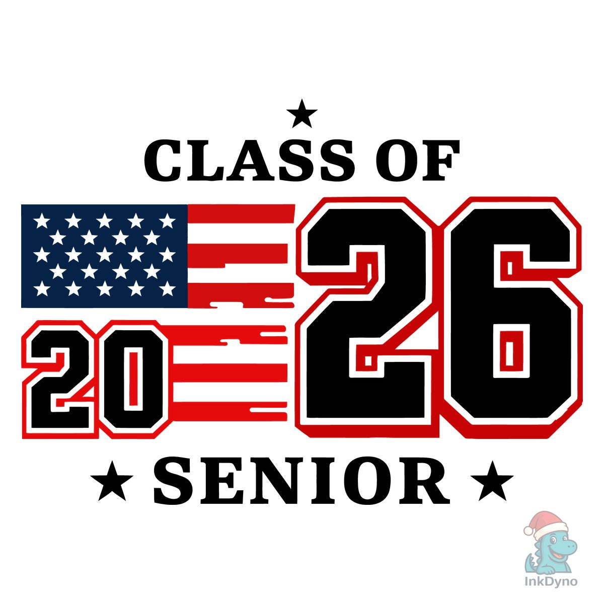 Patriotic Senior Class 2026 Design