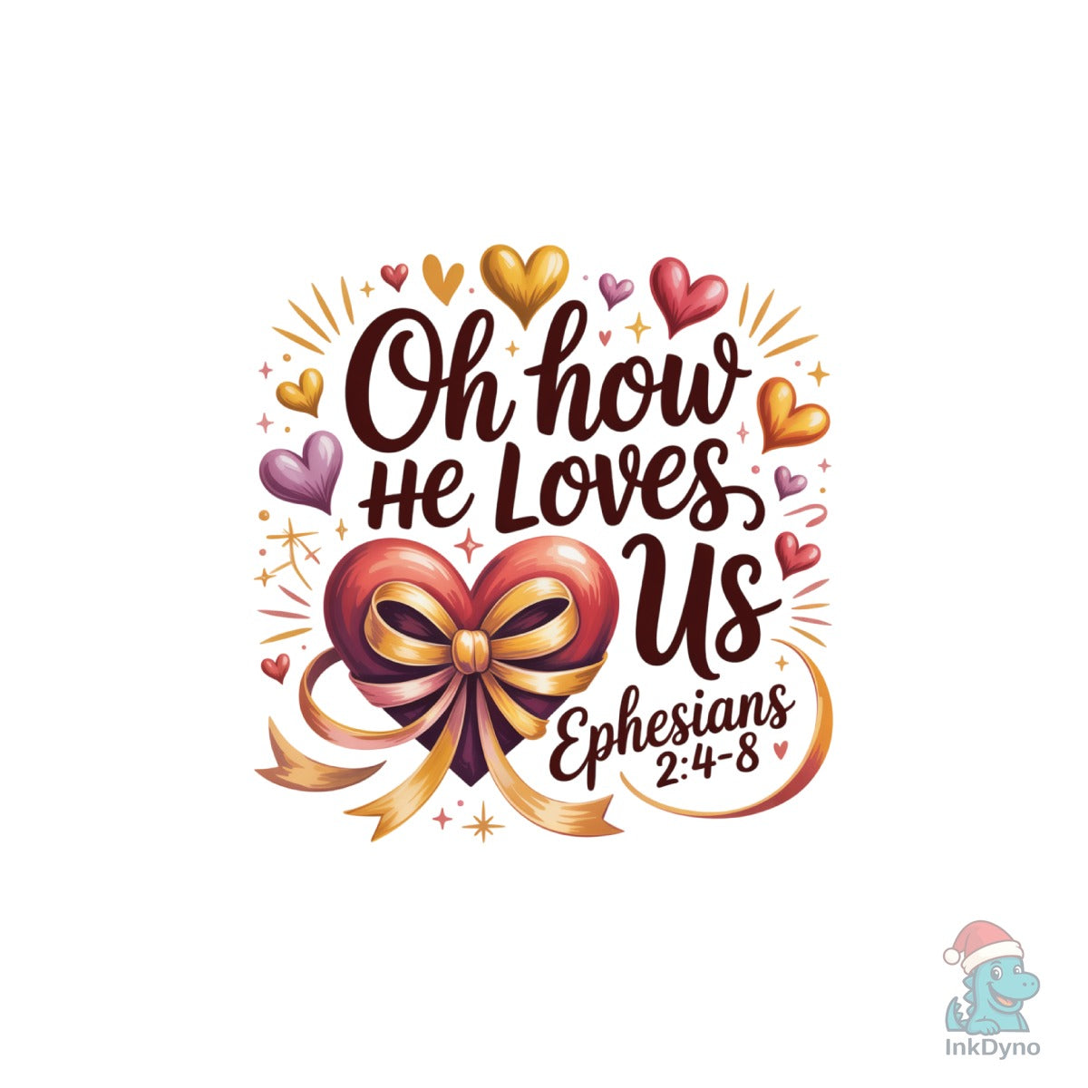 Oh How He Loves Us Valentine Heart