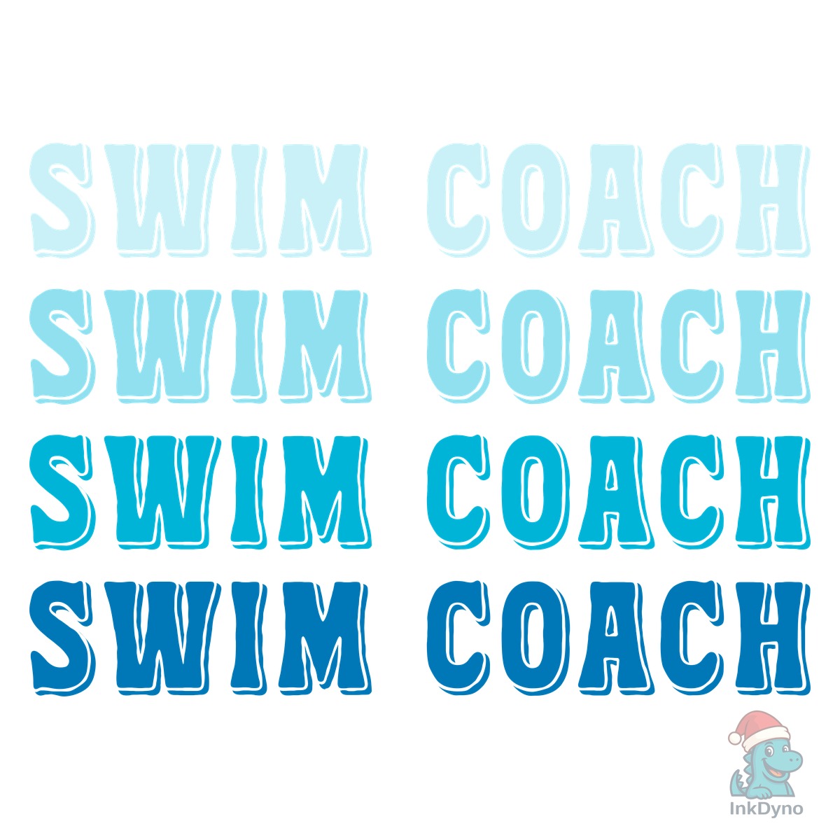 Retro Swim Coach T-shirt Sublimation
