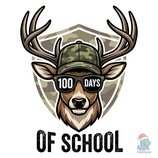 Deer 100 Days of School - DTF Transfer