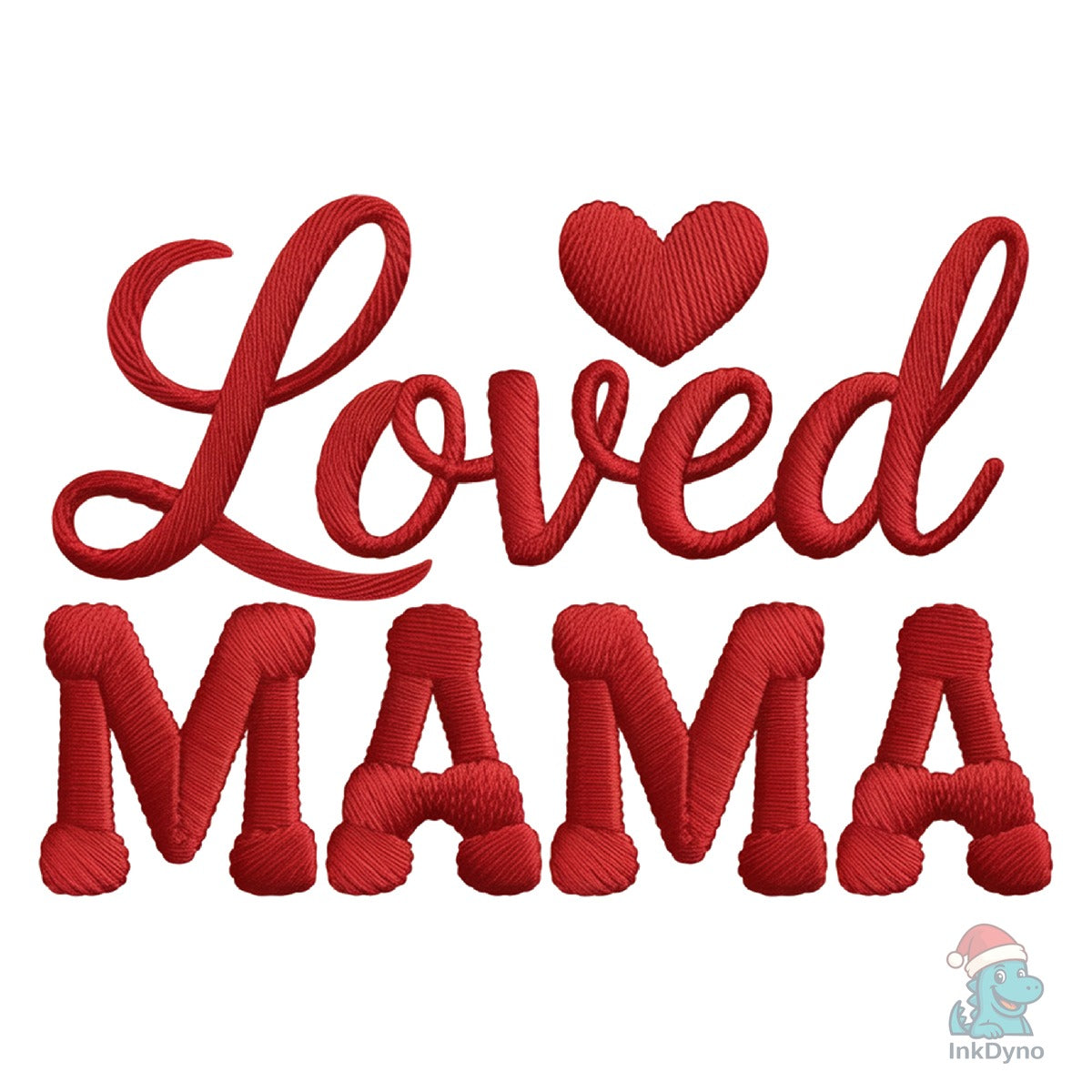 Loved Mama Retro Text Mothers Day