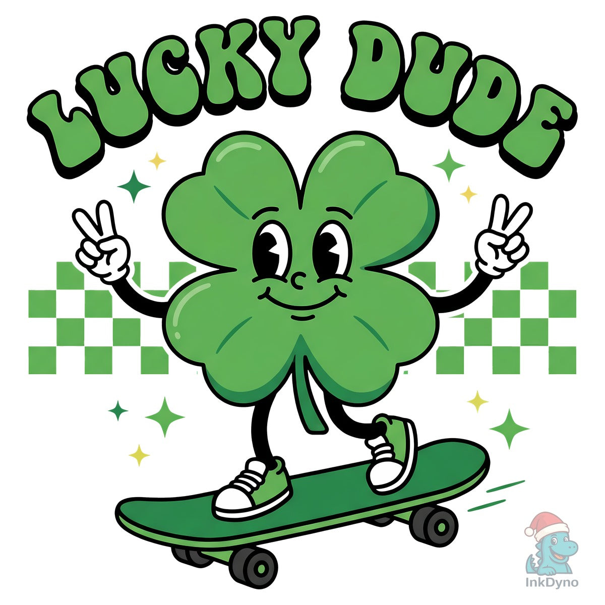 Lucky Dude Shamrock Skateboard