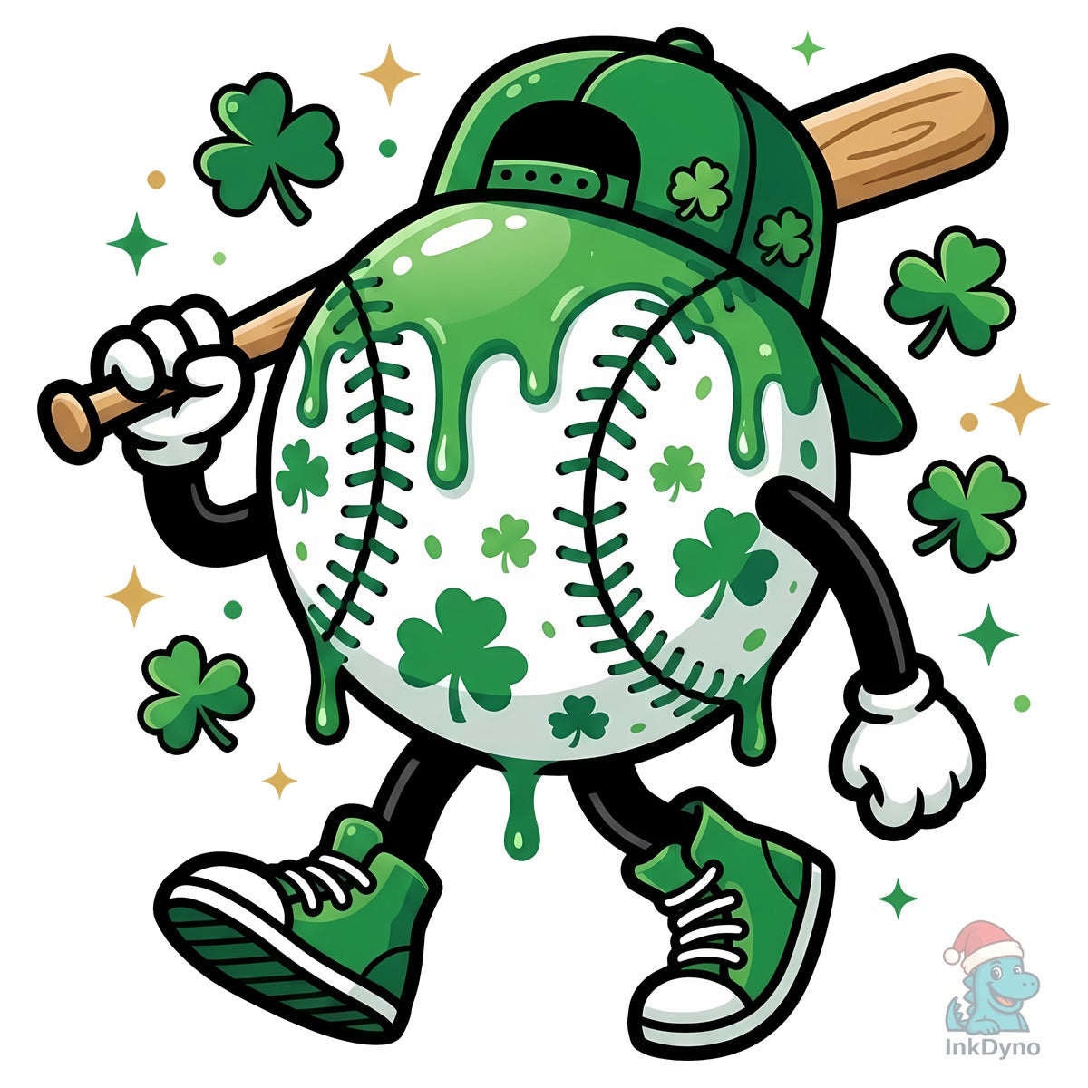 St. Patrick's Cute Shamrock Baseball