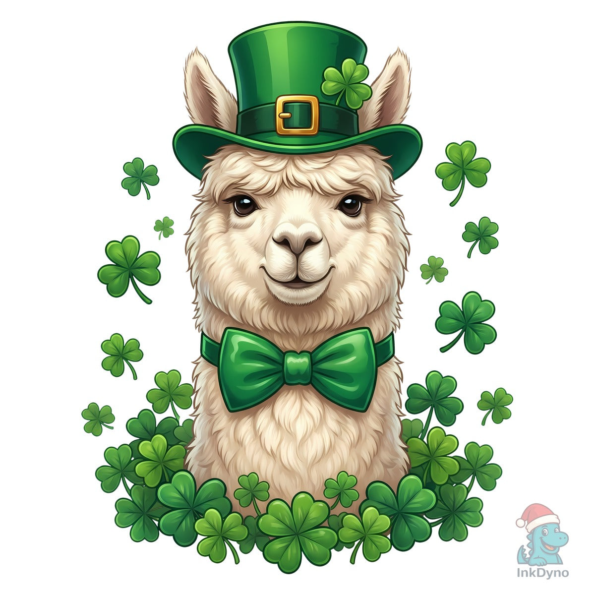 St Patrick's Day Cute Alpaca Sublimation