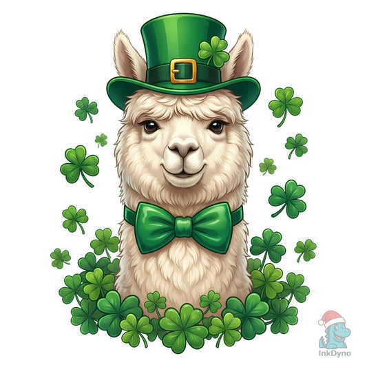St Patrick's Day Cute Alpaca Sublimation - DTF Transfer